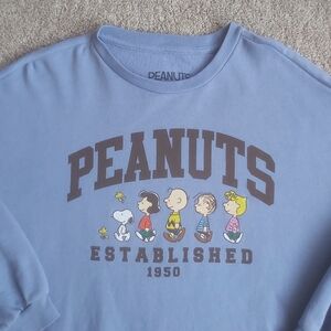 Peanuts Light Blue Graphic Top